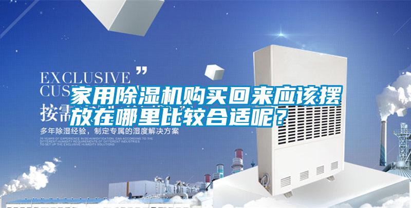 家用除濕機購買回來應該擺放在哪里比較合適呢？