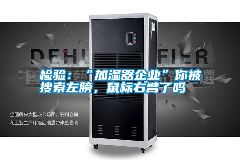 檢驗：“加濕器企業”你被搜索左膀，鼠標右臂了嗎