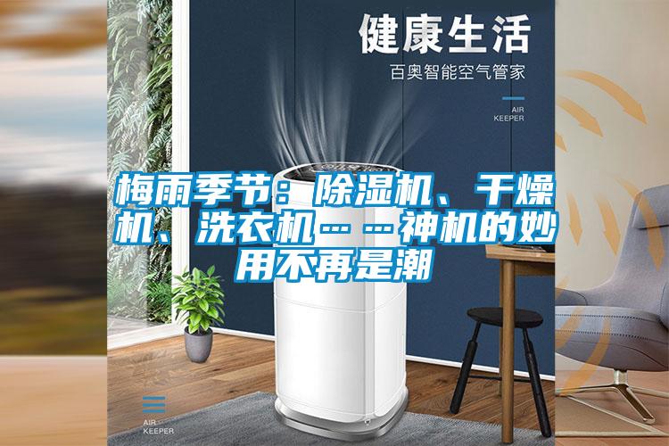 梅雨季節：除濕機、干燥機、洗衣機……神機的妙用不再是潮