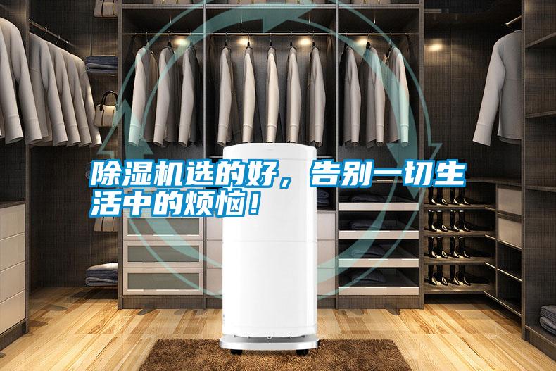 除濕機選的好，告別一切生活中的煩惱！