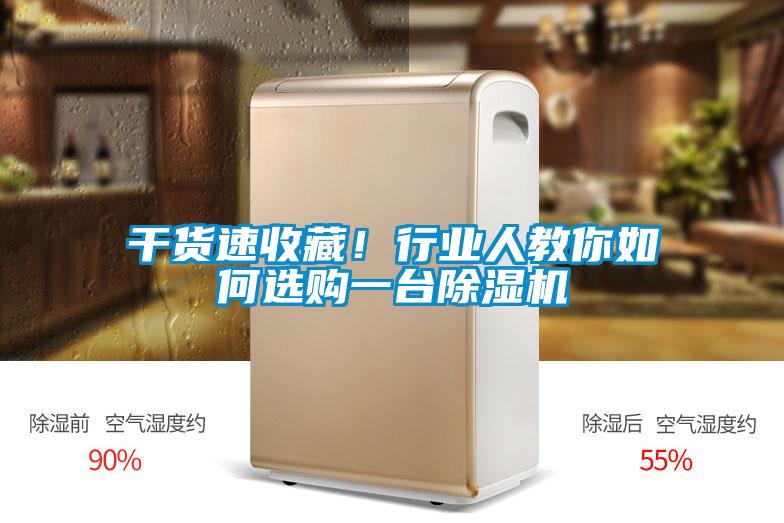 干貨速收藏！行業(yè)人教你如何選購一臺除濕機(jī)