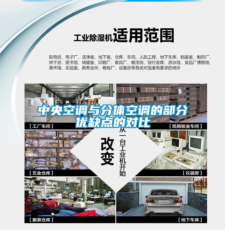 中央空調與分體空調的部分優(yōu)缺點的對比