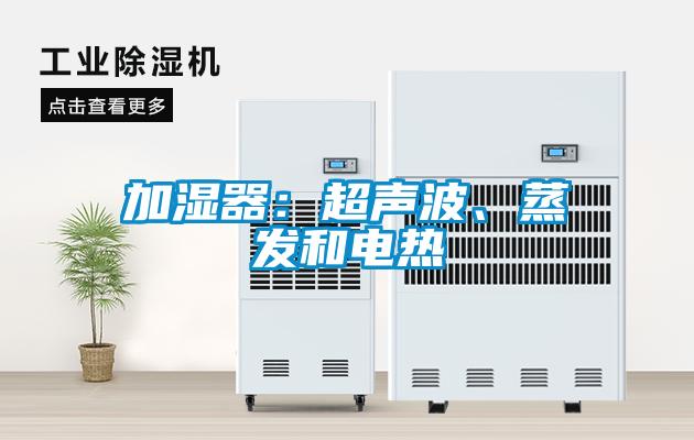 加濕器：超聲波、蒸發和電熱