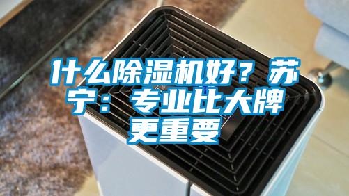 什么除濕機好？蘇寧：專業(yè)比大牌更重要
