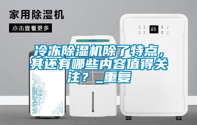 冷凍除濕機除了特點，其還有哪些內容值得關注？_重復