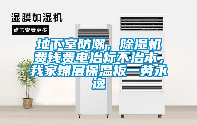 地下室防潮，除濕機費錢費電治標不治本，我家鋪層保溫板一勞永逸