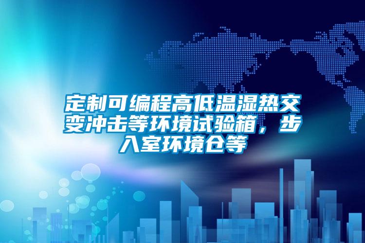 定制可編程高低溫濕熱交變沖擊等環境試驗箱，步入室環境倉等