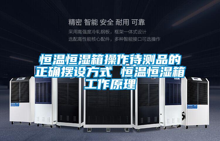 恒溫恒濕箱操作待測(cè)品的正確擺設(shè)方式 恒溫恒濕箱工作原理