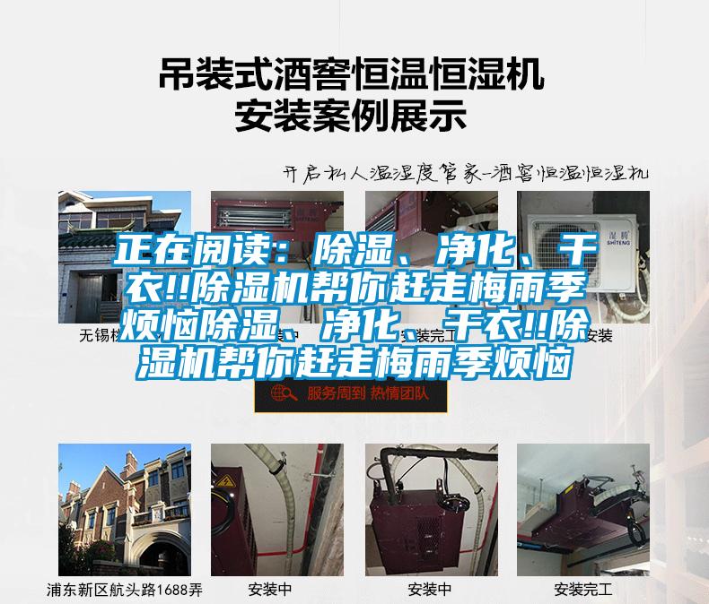 正在閱讀：除濕、凈化、干衣!!除濕機幫你趕走梅雨季煩惱除濕、凈化、干衣!!除濕機幫你趕走梅雨季煩惱
