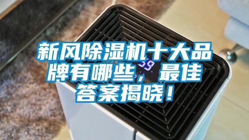 新風(fēng)除濕機十大品牌有哪些，最佳答案揭曉！