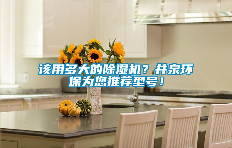 該用多大的除濕機(jī)？井泉環(huán)保為您推薦型號(hào)！