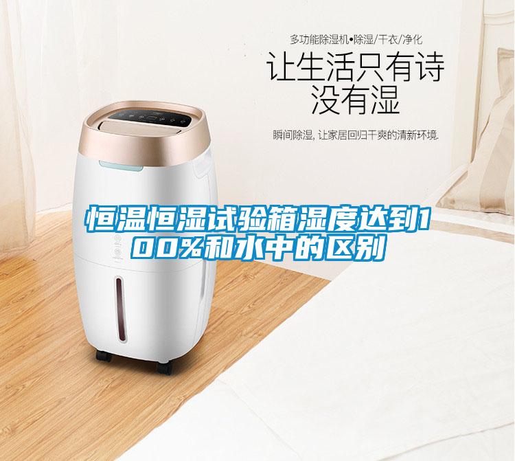 恒溫恒濕試驗箱濕度達到100%和水中的區別