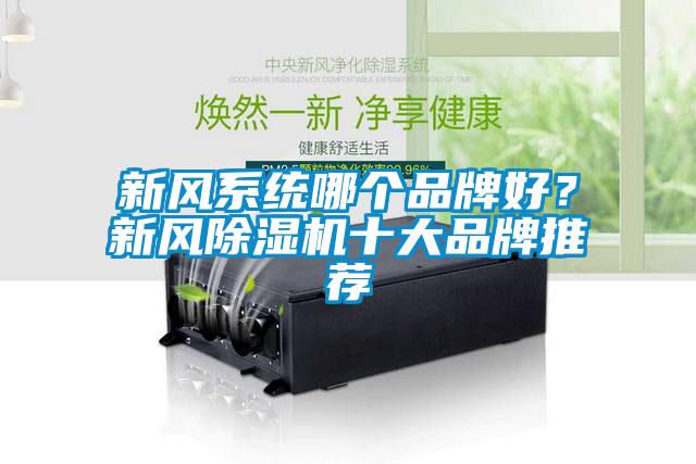 新風系統哪個品牌好？新風除濕機十大品牌推薦