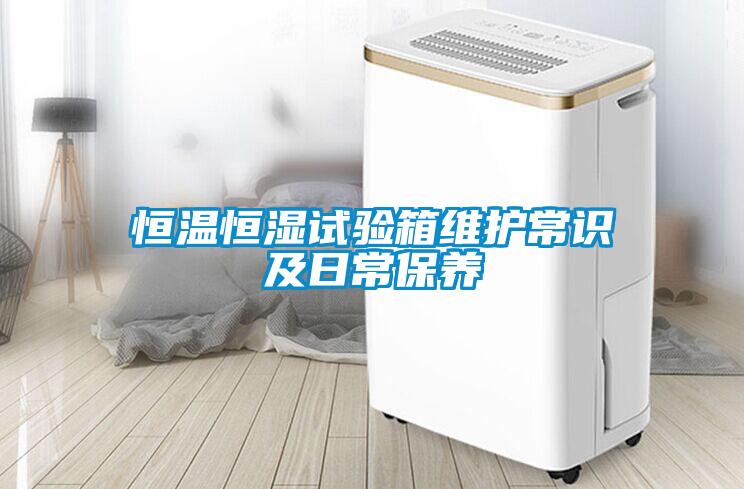 恒溫恒濕試驗箱維護常識及日常保養