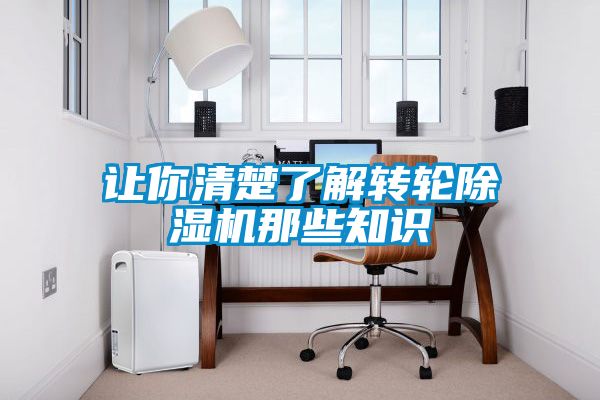 讓你清楚了解轉(zhuǎn)輪除濕機那些知識