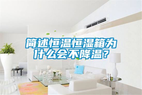 簡(jiǎn)述恒溫恒濕箱為什么會(huì)不降溫？