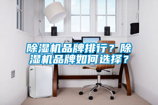 除濕機品牌排行？除濕機品牌如何選擇？