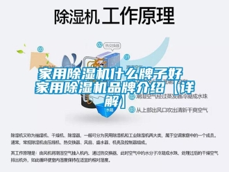企業新聞家用除濕機什么牌子好 家用除濕機品牌介紹【詳解】